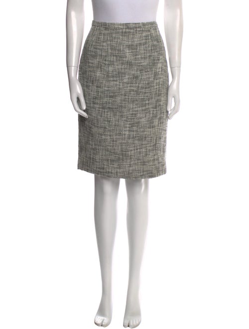 Max Mara Tweed Pattern Knee-Length Skirt