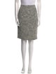 Max Mara Tweed Pattern Knee-Length Skirt