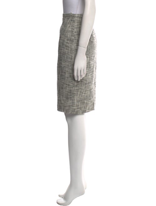 Max Mara Tweed Pattern Knee-Length Skirt