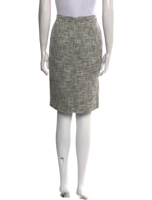 Max Mara Tweed Pattern Knee-Length Skirt