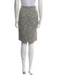 Max Mara Tweed Pattern Knee-Length Skirt
