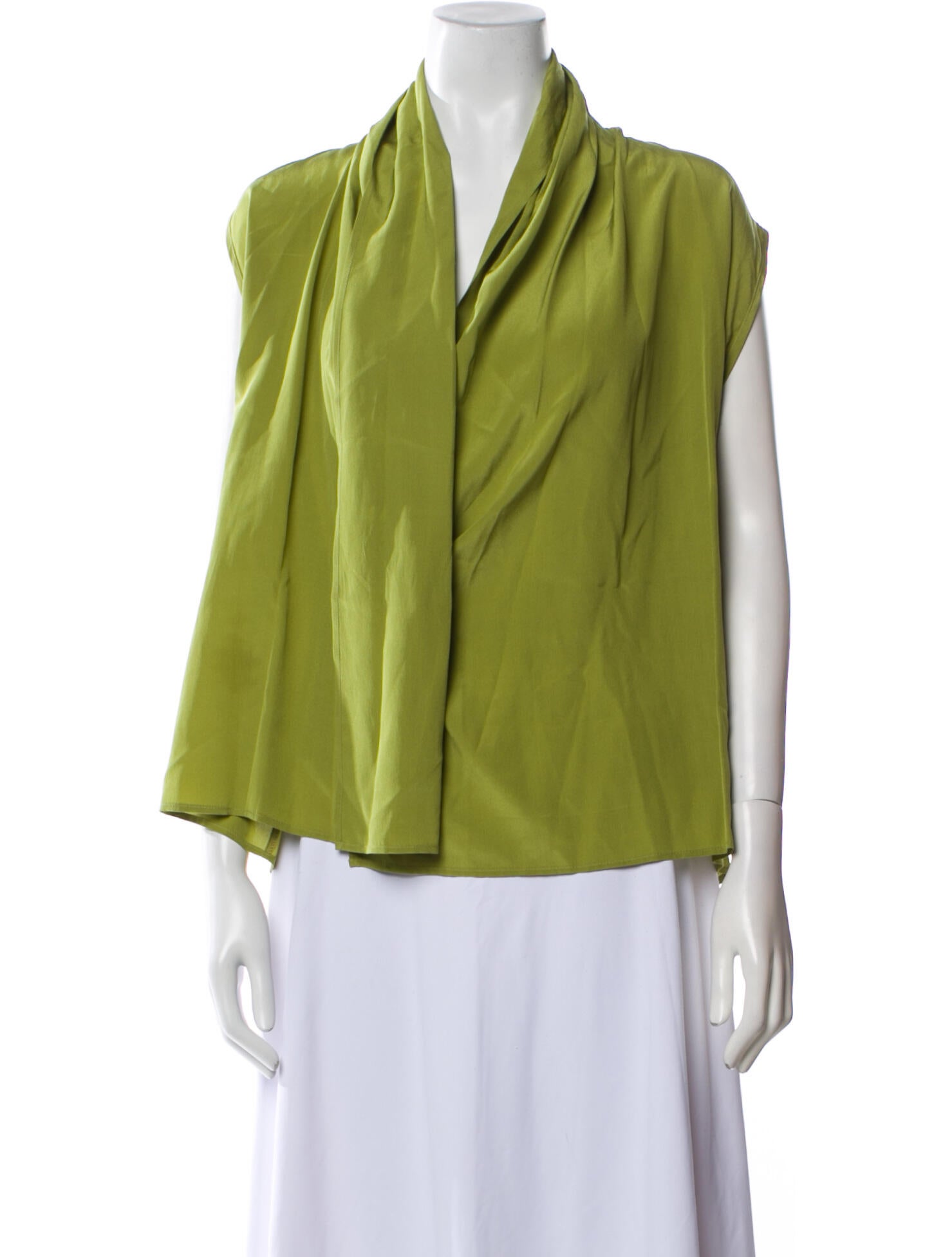 Max Mara Silk V-Neck Blouse