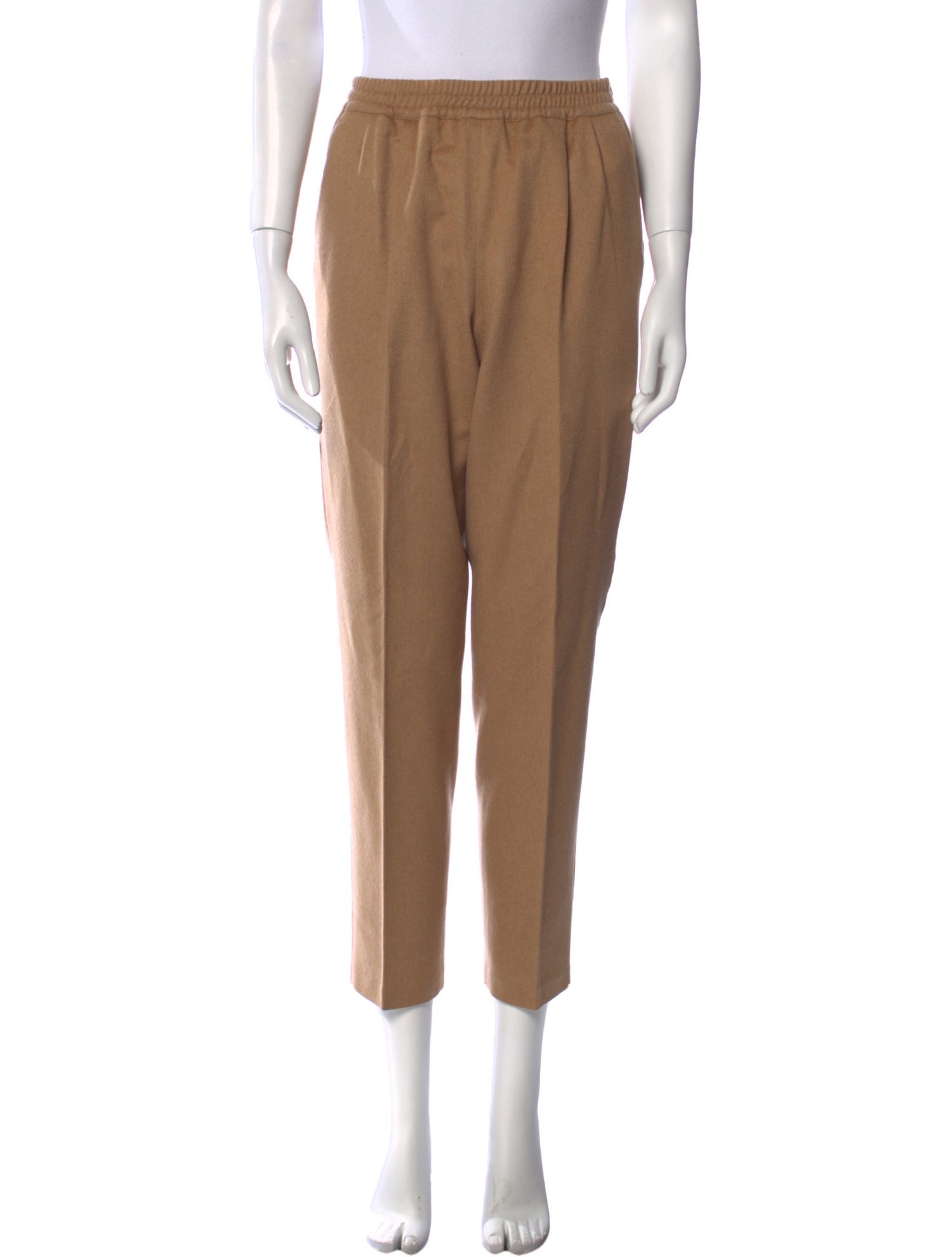 Max Mara Camel Hair Straight Leg Pants