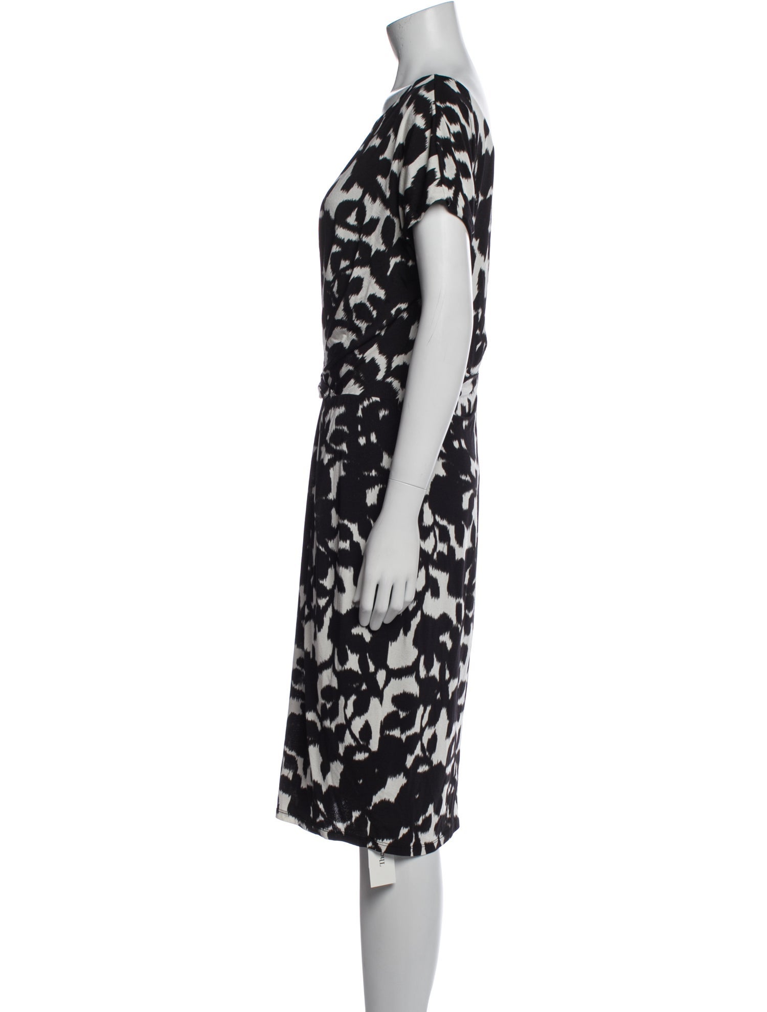 Max Mara Printed Knee-Length Dress
