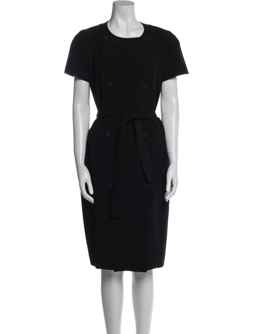 Max Mara Virgin Wool Midi Length Dress