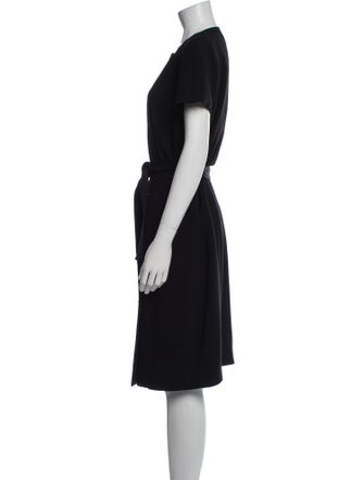 Max Mara Virgin Wool Midi Length Dress