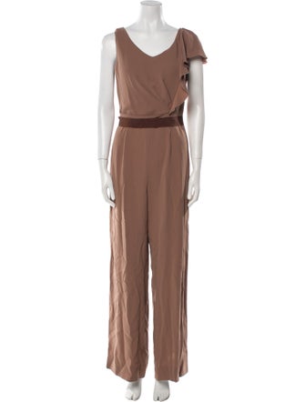 Max Mara V-Neck Jumpsuit