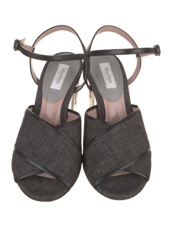 Max Mara Denim Sandals