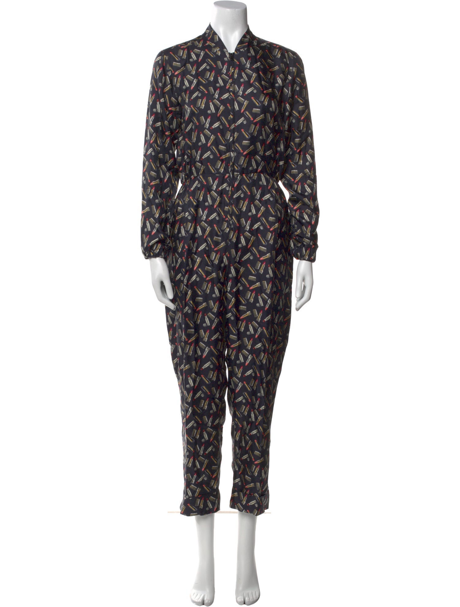 Max Mara Silk Printed Jumpsuit