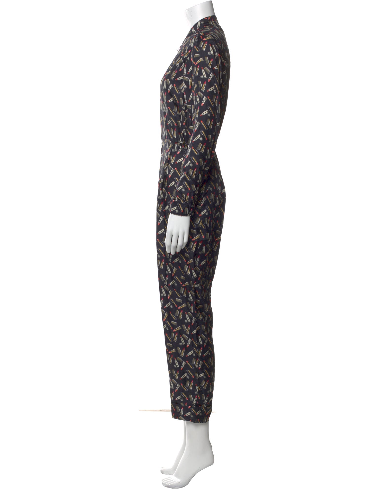 Max Mara Silk Printed Jumpsuit