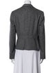 Max Mara Virgin Wool Houndstooth Print Blazer