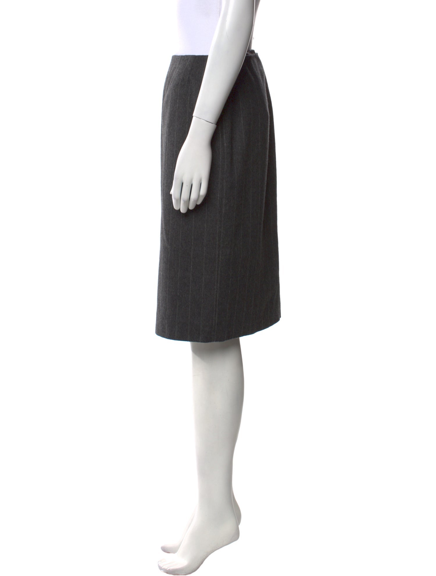 Max Mara Virgin Wool Knee-Length Skirt