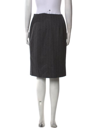 Max Mara Virgin Wool Knee-Length Skirt