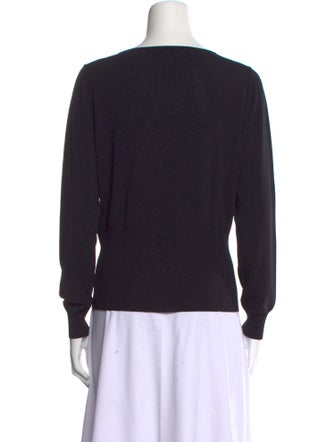 Max Mara V-Neck Long Sleeve Sweatshirt