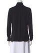 Max Mara Silk Long Sleeve Button-Up Top