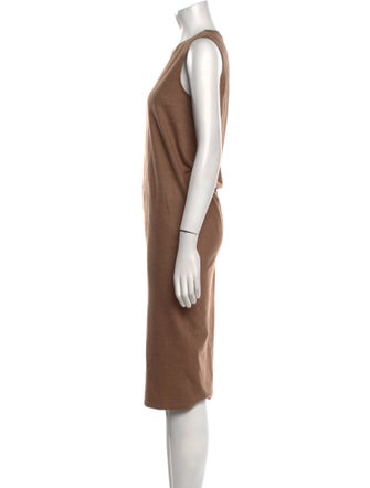 Max Mara Virgin Wool Midi Length Dress