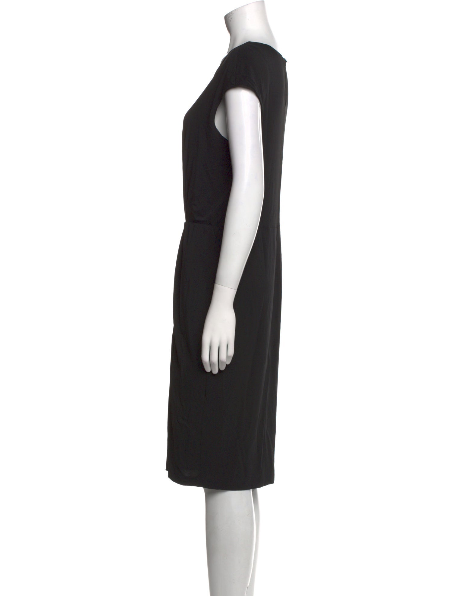 Max Mara Scoop Neck Knee-Length Dress