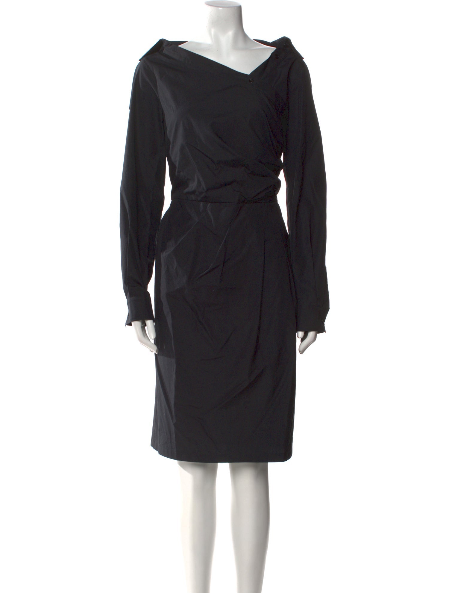 Max Mara V-Neck Knee-Length Dress