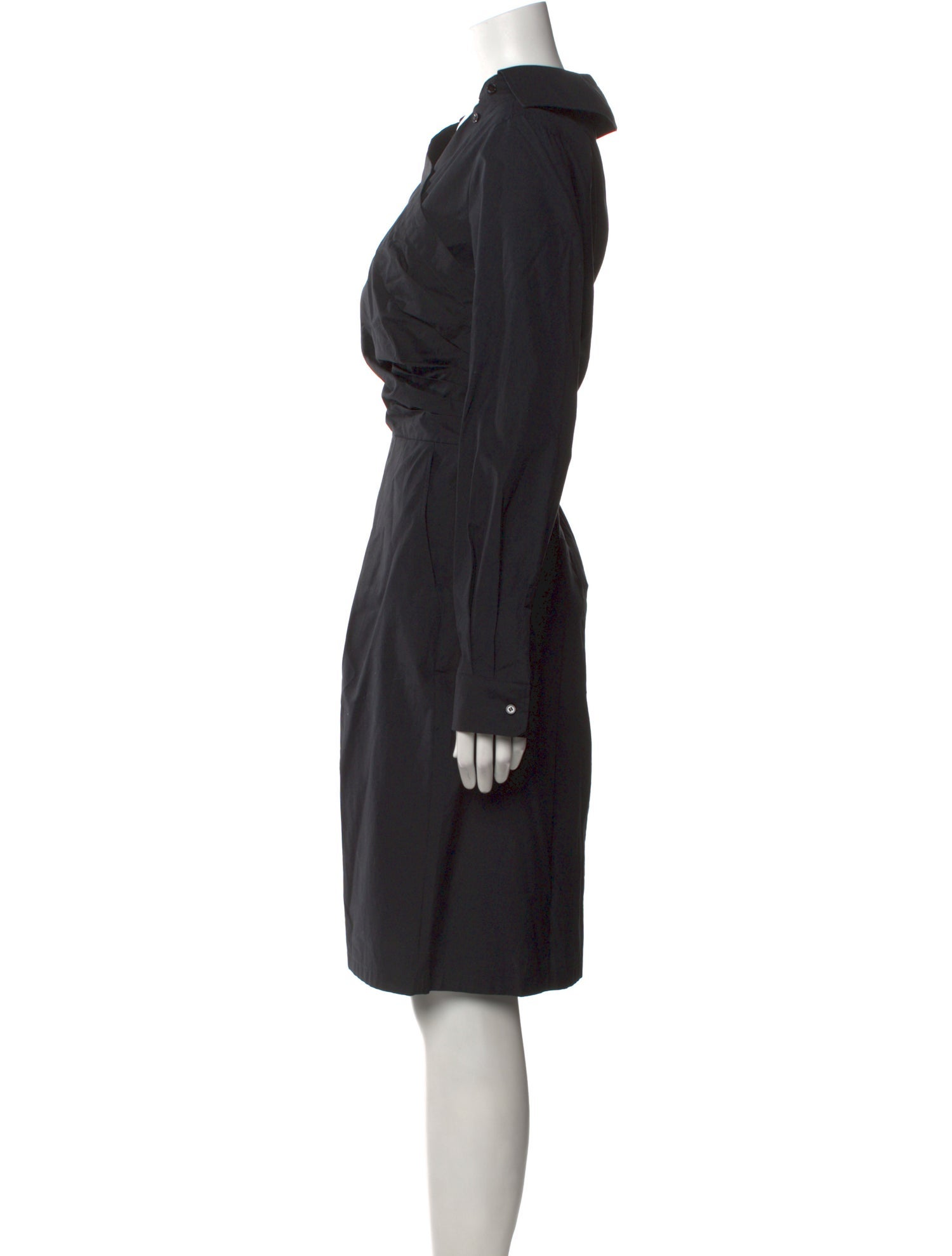 Max Mara V-Neck Knee-Length Dress