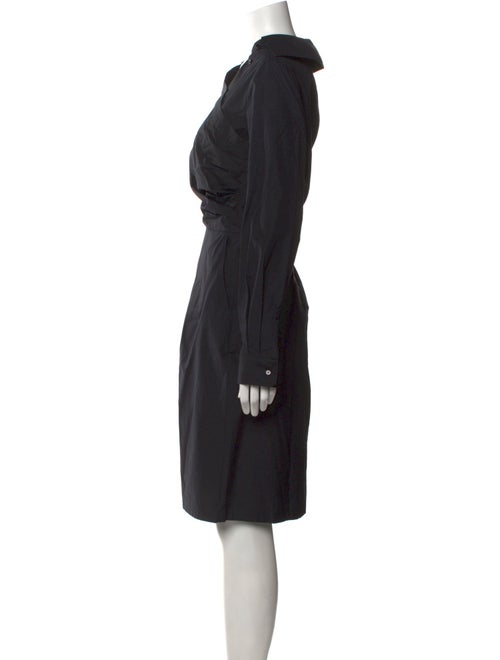 Max Mara V-Neck Knee-Length Dress