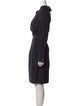 Max Mara V-Neck Knee-Length Dress