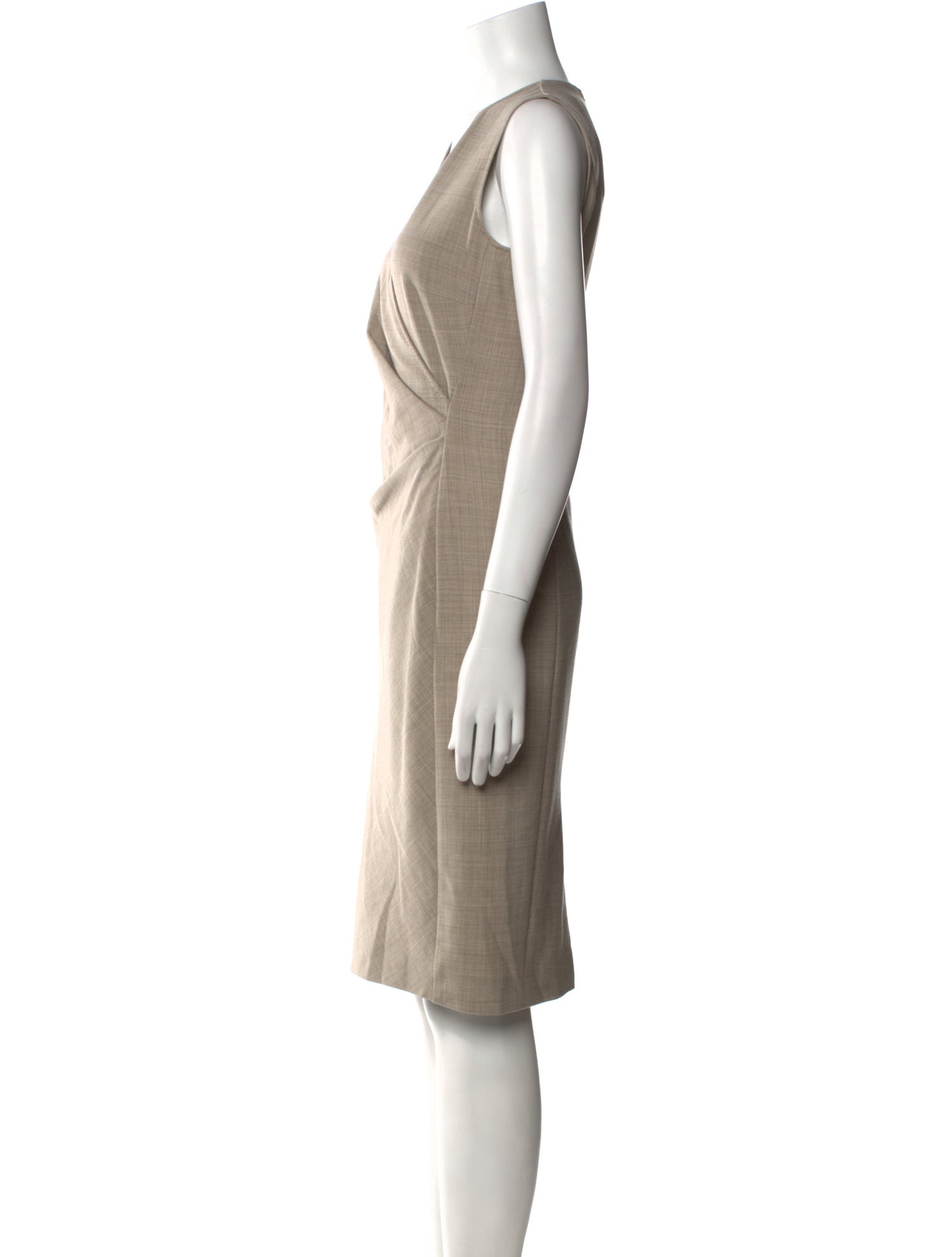 Max Mara Virgin Wool Knee-Length Dress