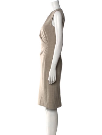 Max Mara Virgin Wool Knee-Length Dress