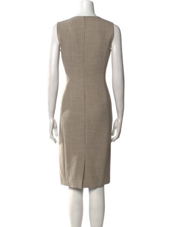 Max Mara Virgin Wool Knee-Length Dress