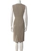 Max Mara Virgin Wool Knee-Length Dress
