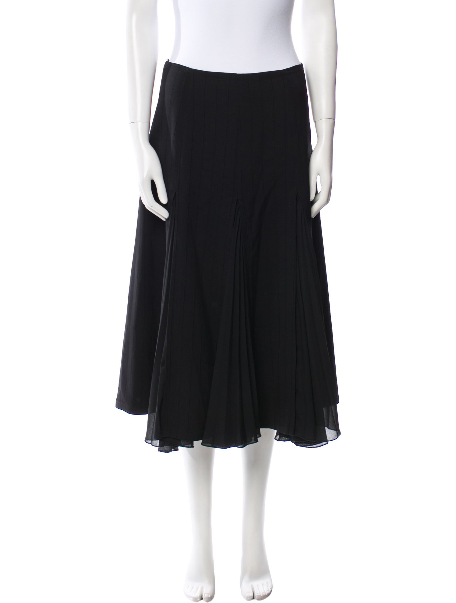 Max Mara Virgin Wool Midi Length Skirt