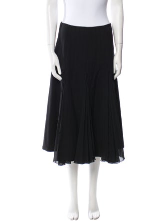 Max Mara Virgin Wool Midi Length Skirt