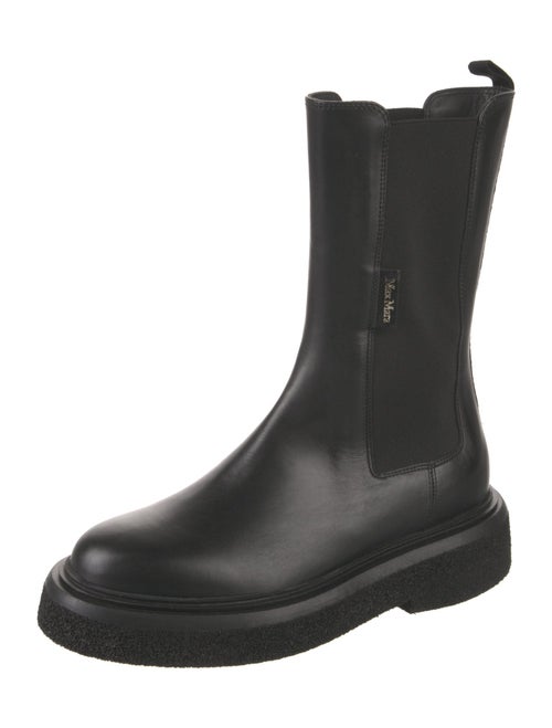 Max Mara Leather Chelsea Boots