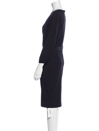 Max Mara V-Neck Knee-Length Dress