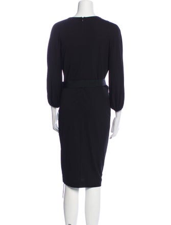 Max Mara V-Neck Knee-Length Dress