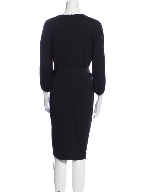 Max Mara V-Neck Knee-Length Dress