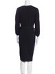 Max Mara V-Neck Knee-Length Dress