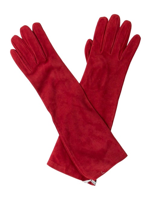 Max Mara Suede Long Gloves