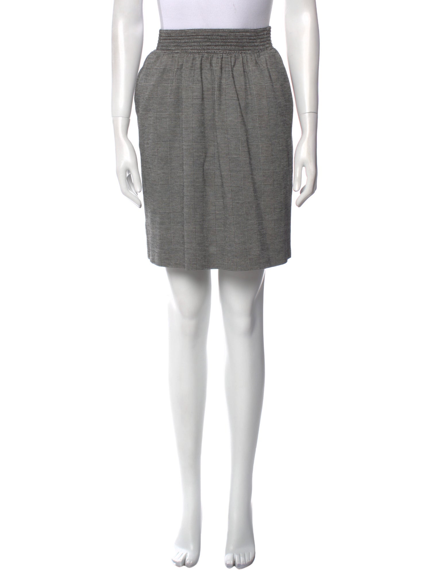 Max Mara Virgin Wool Knee-Length Skirt