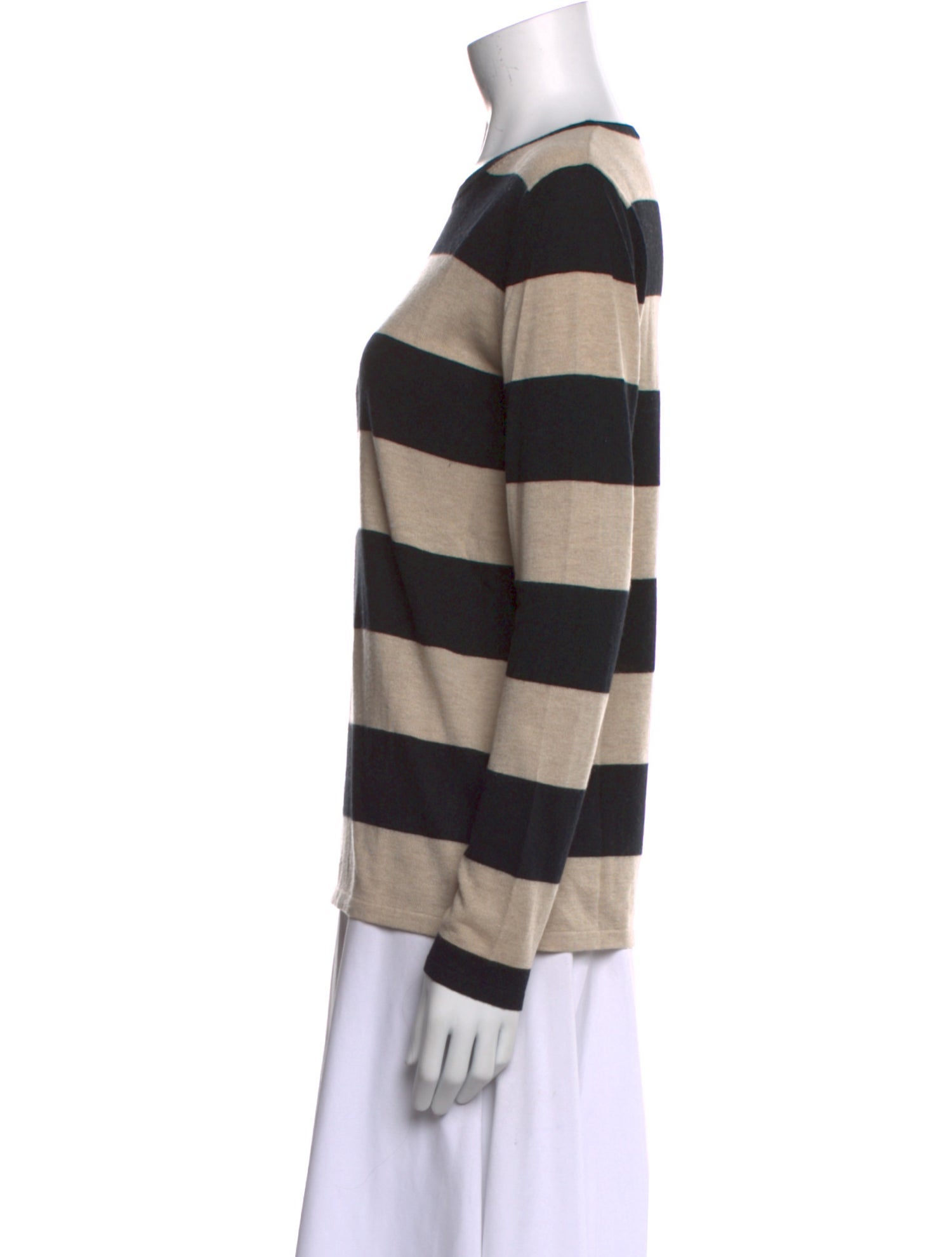 Max Mara Striped Crew Neck Sweater