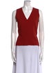 Max Mara V-Neck Sleeveless Top