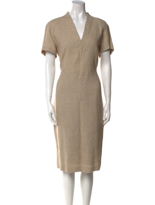 Max Mara Linen Midi Length Dress