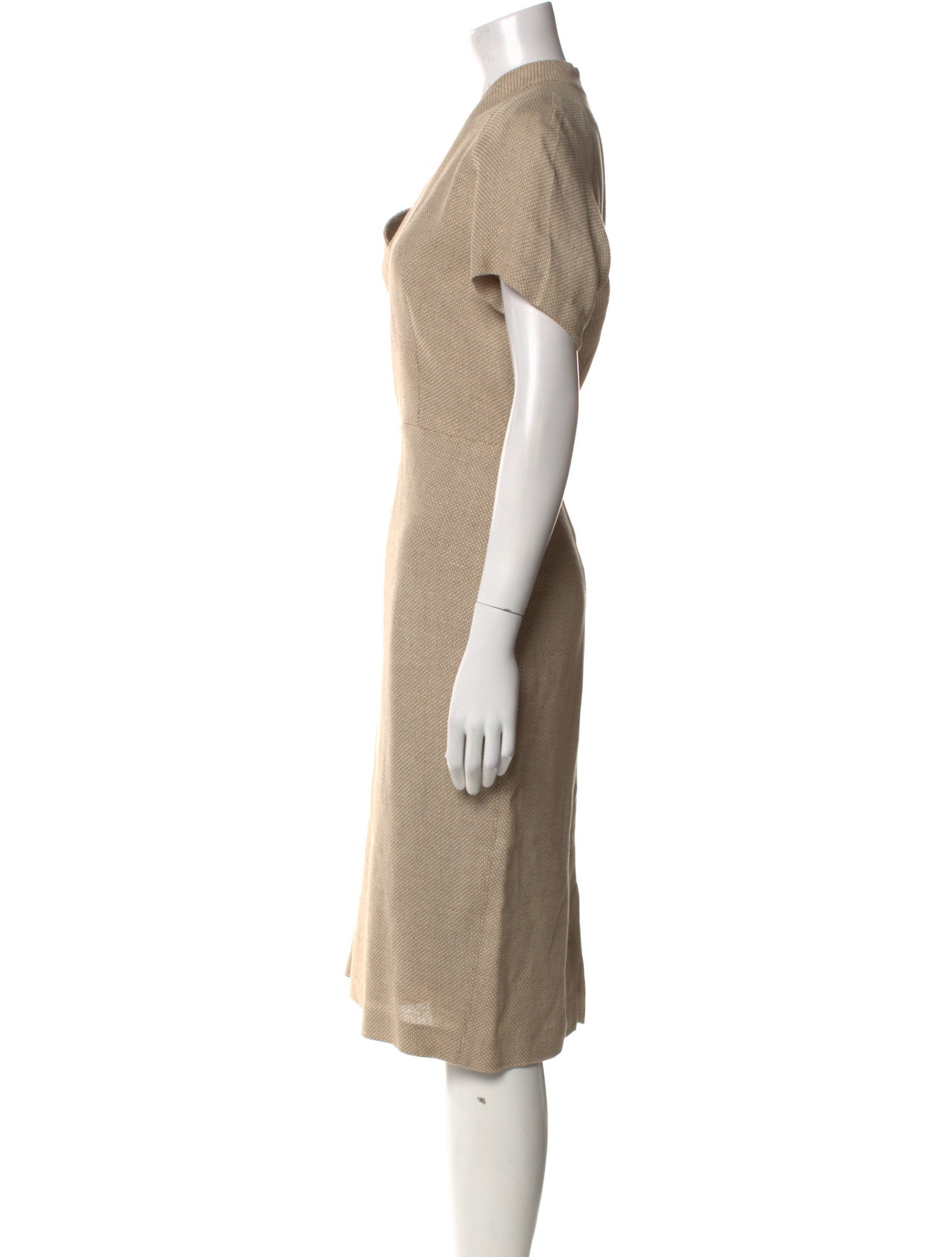 Max Mara Linen Midi Length Dress