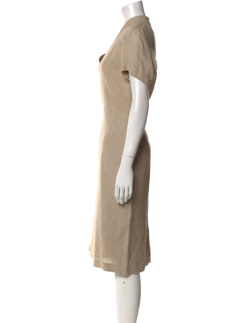 Max Mara Linen Midi Length Dress