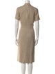 Max Mara Linen Midi Length Dress