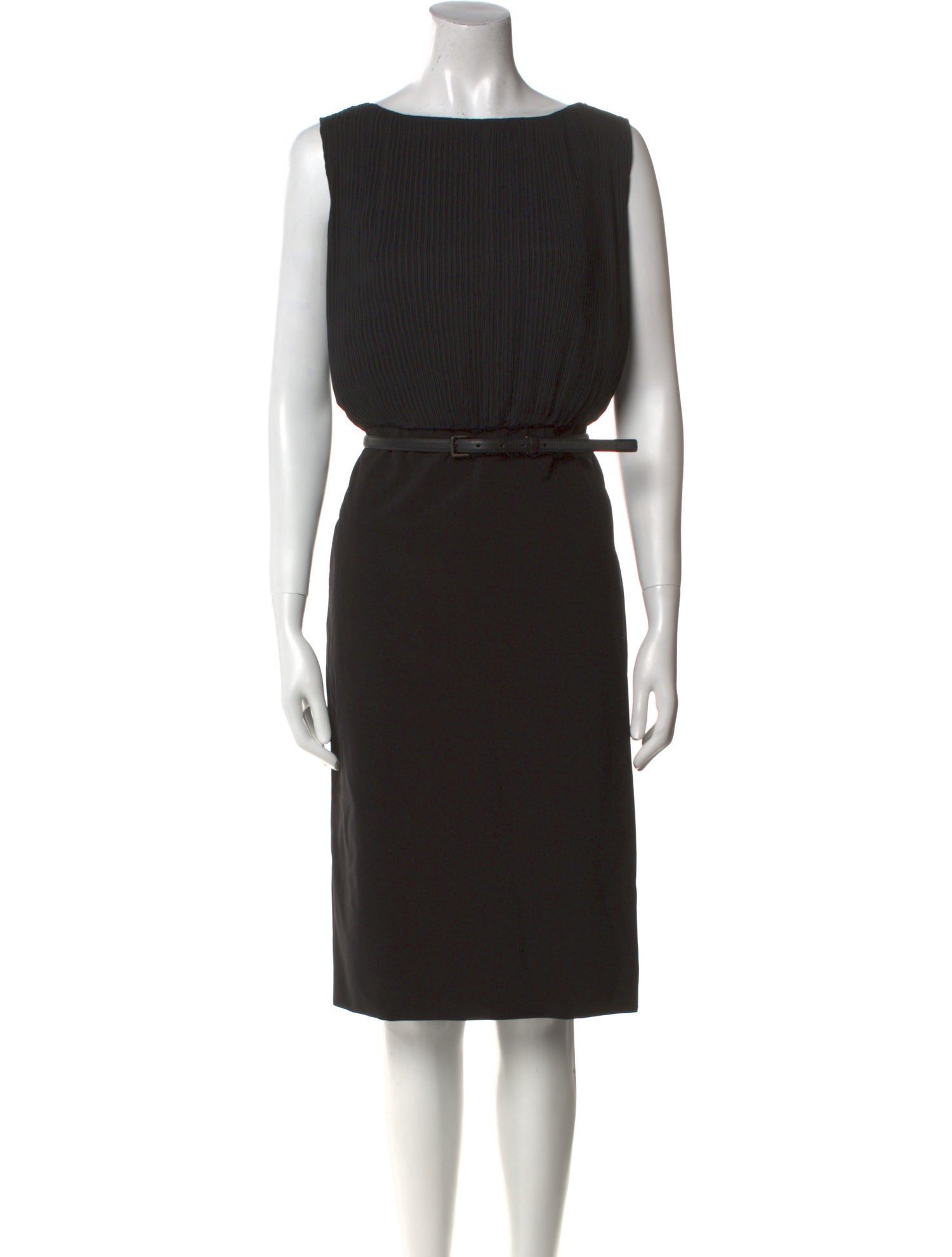 Max Mara Bateau Neckline Midi Length Dress