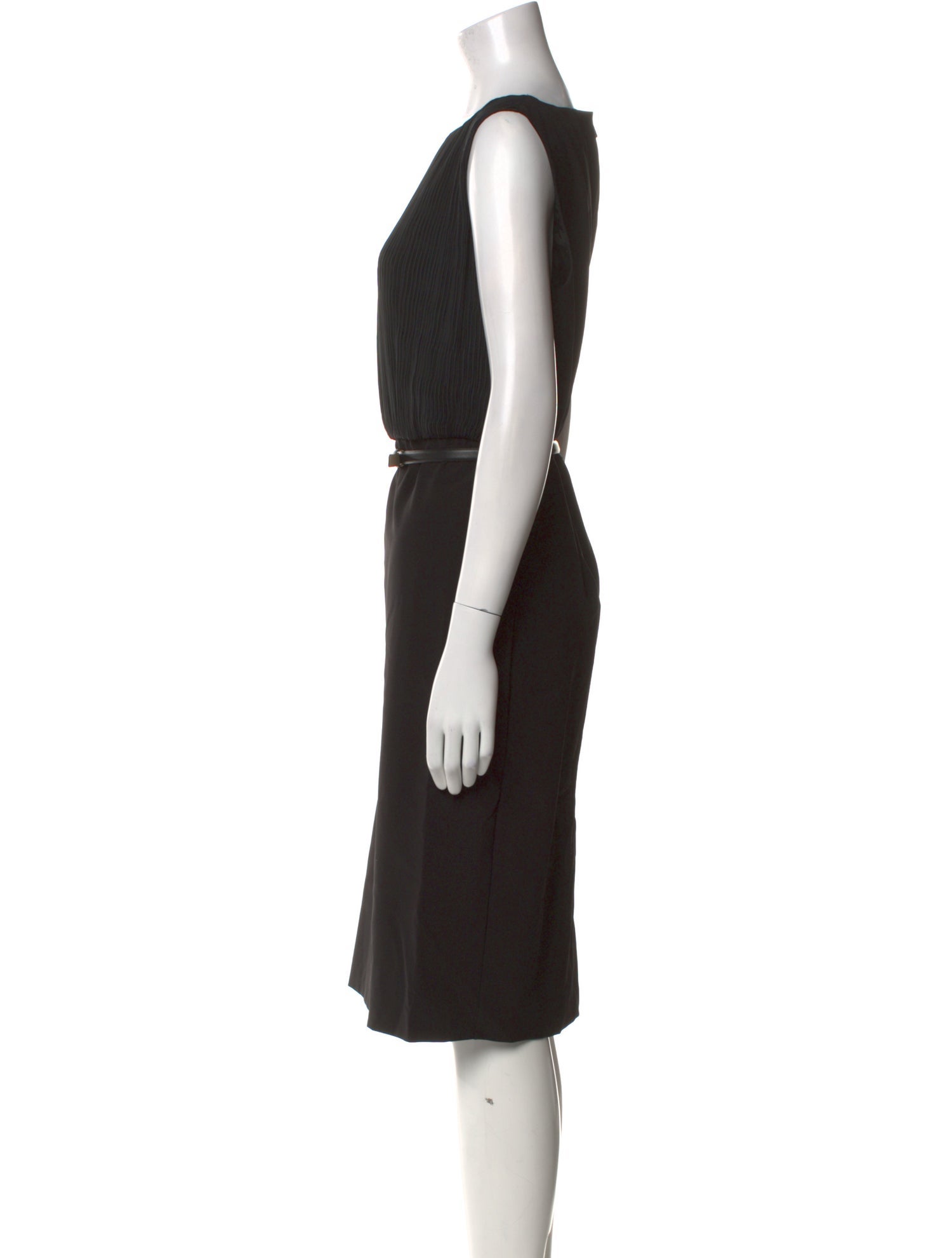 Max Mara Bateau Neckline Midi Length Dress