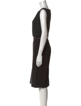 Max Mara Bateau Neckline Midi Length Dress