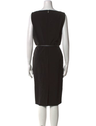 Max Mara Bateau Neckline Midi Length Dress