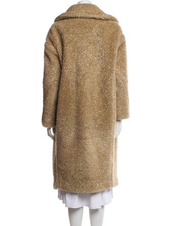 Max Mara Camel Hair Faux Fur Coat