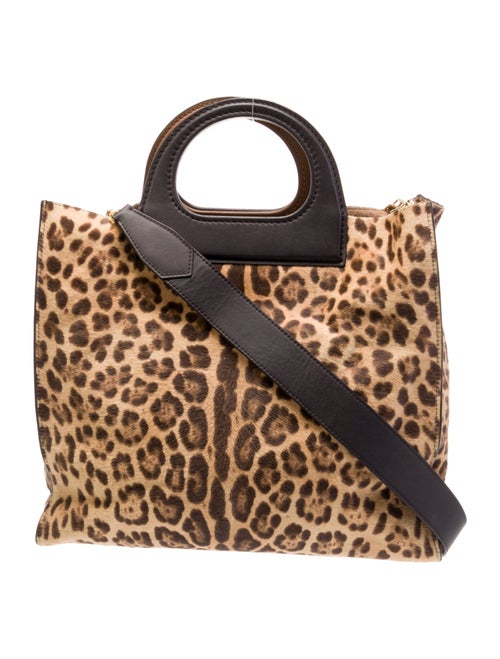 Max Mara Calf Hair Top Handle Bag
